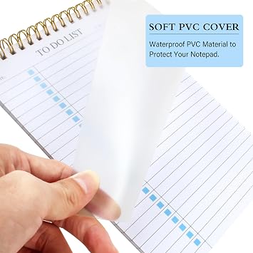 To Do List Notepad, Undated Daily Planner Notepad, A5 (5.5 x 8.3), Blue