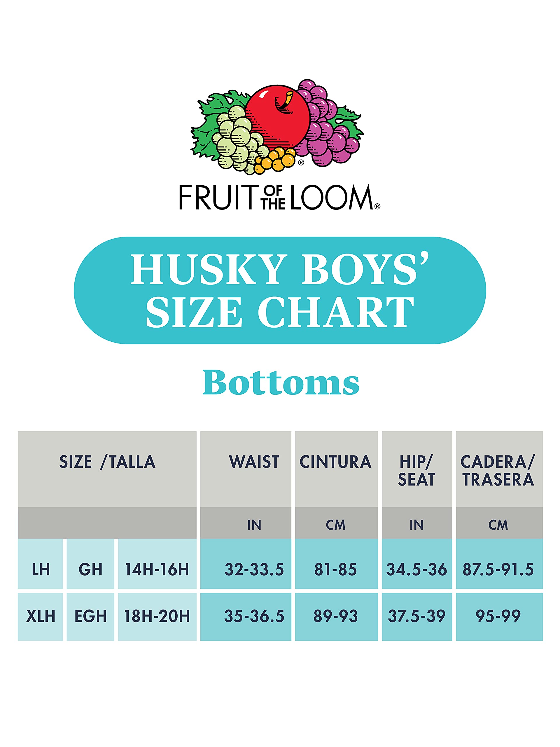Fruit of the Loom Calzoncillos Tipo bóxer de algodón para niño Husky Coolzone Fly - Pack de 10 Unidades L