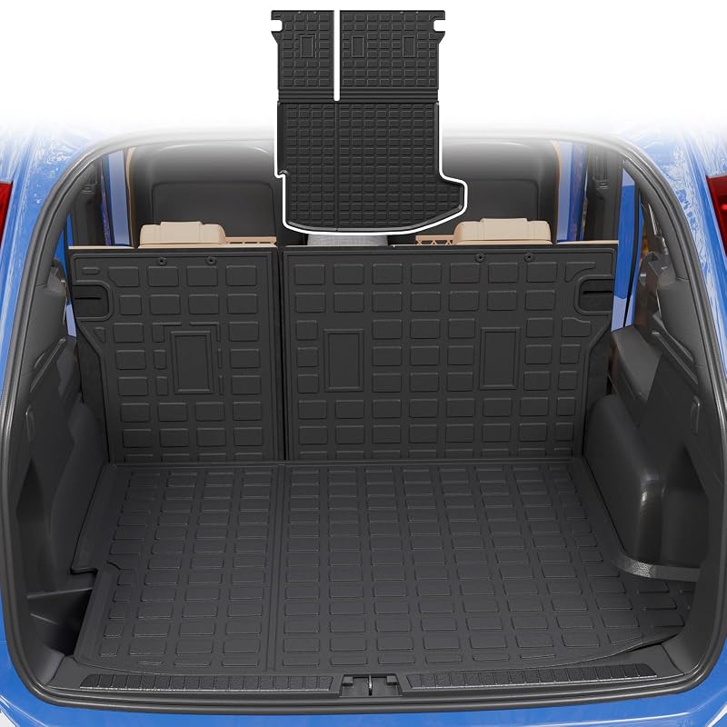 Forro de porta-malas com proteção para encosto Dattumar em TPE preto para Chevrolet Trax 2024–2026 e Buick Envista