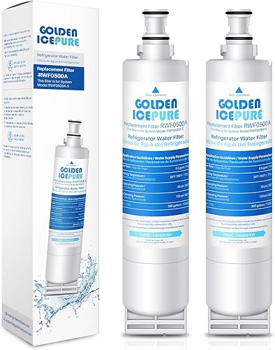 GOLDEN ICEPURE 4396508 Filtro de agua para refrigerador, repuesto para filtro EveryDrop 5, 4396510, EDR5RXD1, Whirlpool 4396508, 4396510, 4392857,