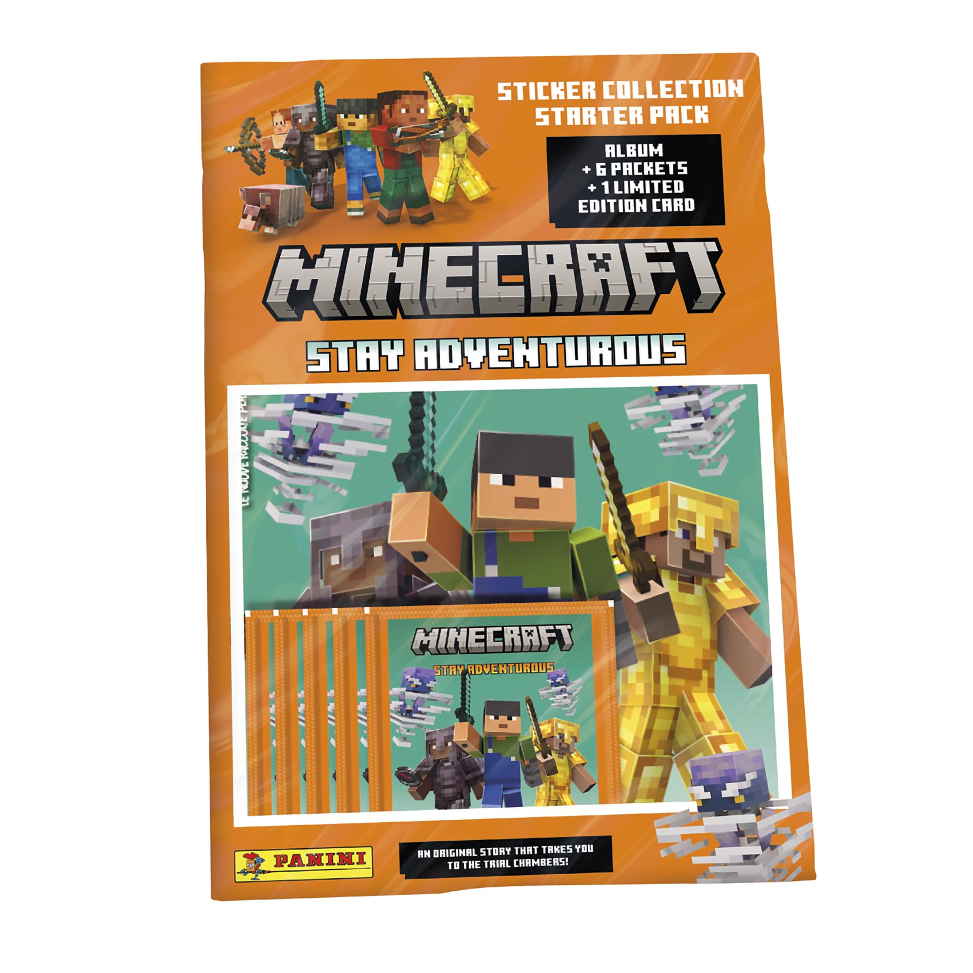 Minecraft Stay Adventurous Sticker Collection - Starter Pack