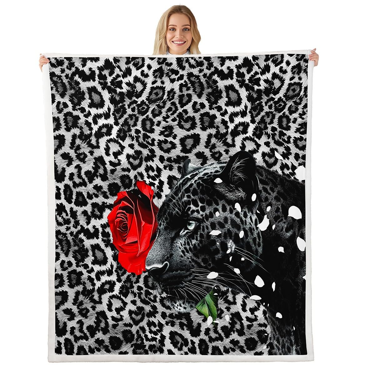 Couverture léopard 3D le cadeau idéal pour enfants et adultes