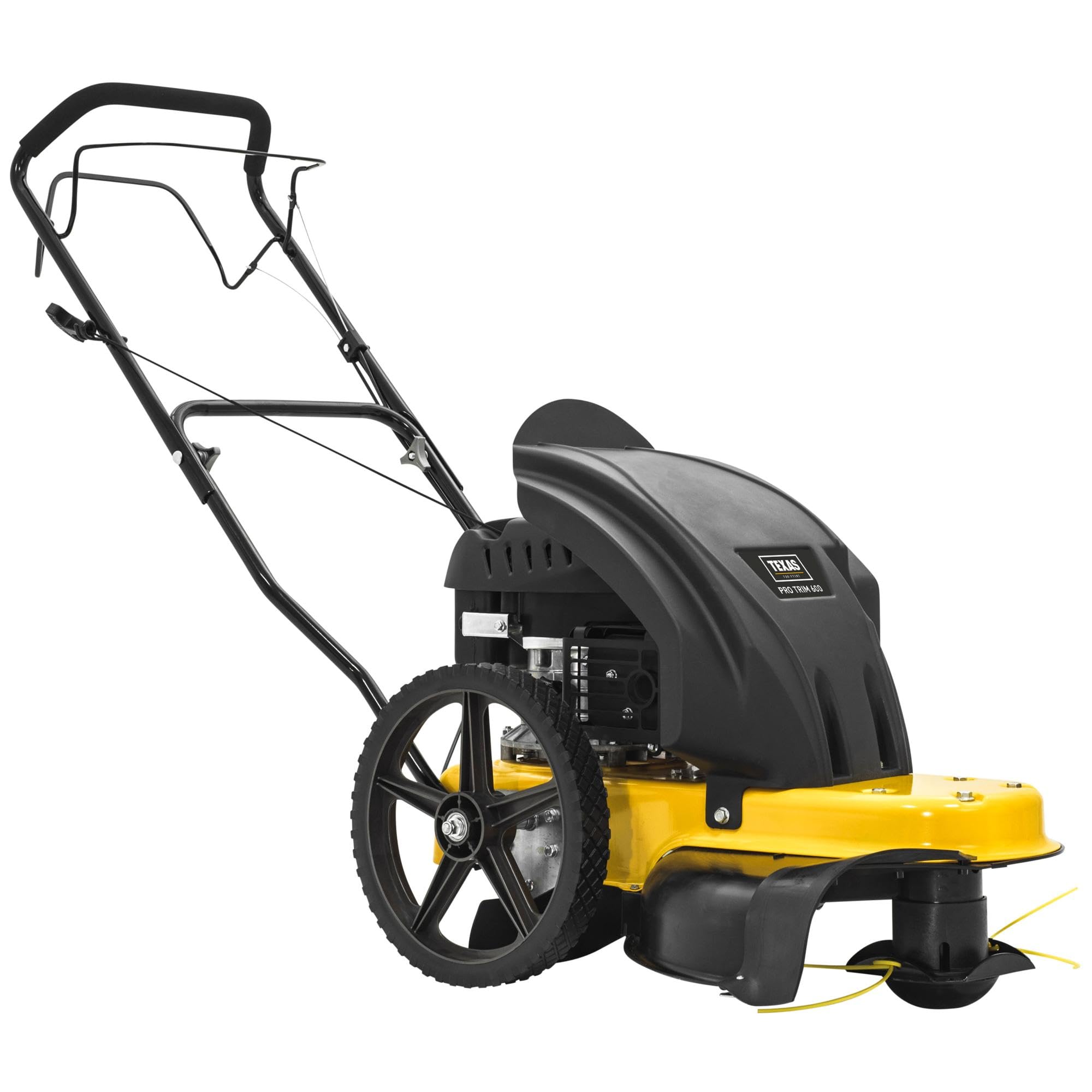 Texas Profi Wiesenmäher Hochgrasmäher Kreiselmäher Motorsense Rasenmäher Rasentrimmer Benzin Pro Trim 600 | 173cm³ | 4-Takt | 4PS | 60cm Arbeitsbreite | 45-90 cm Schnitthöhe