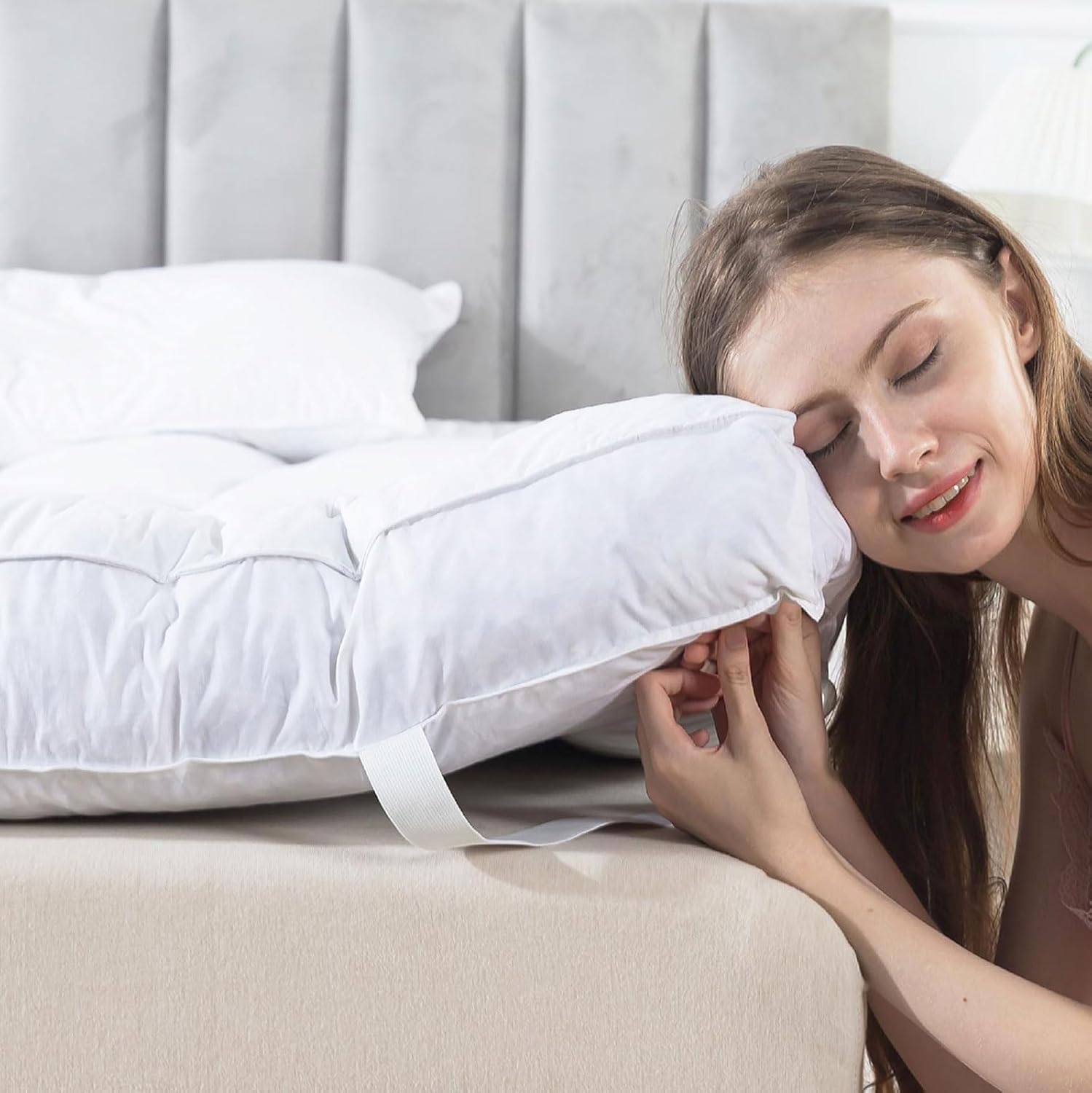 WhatsBedding 3 Inch Feather Mattress Topper