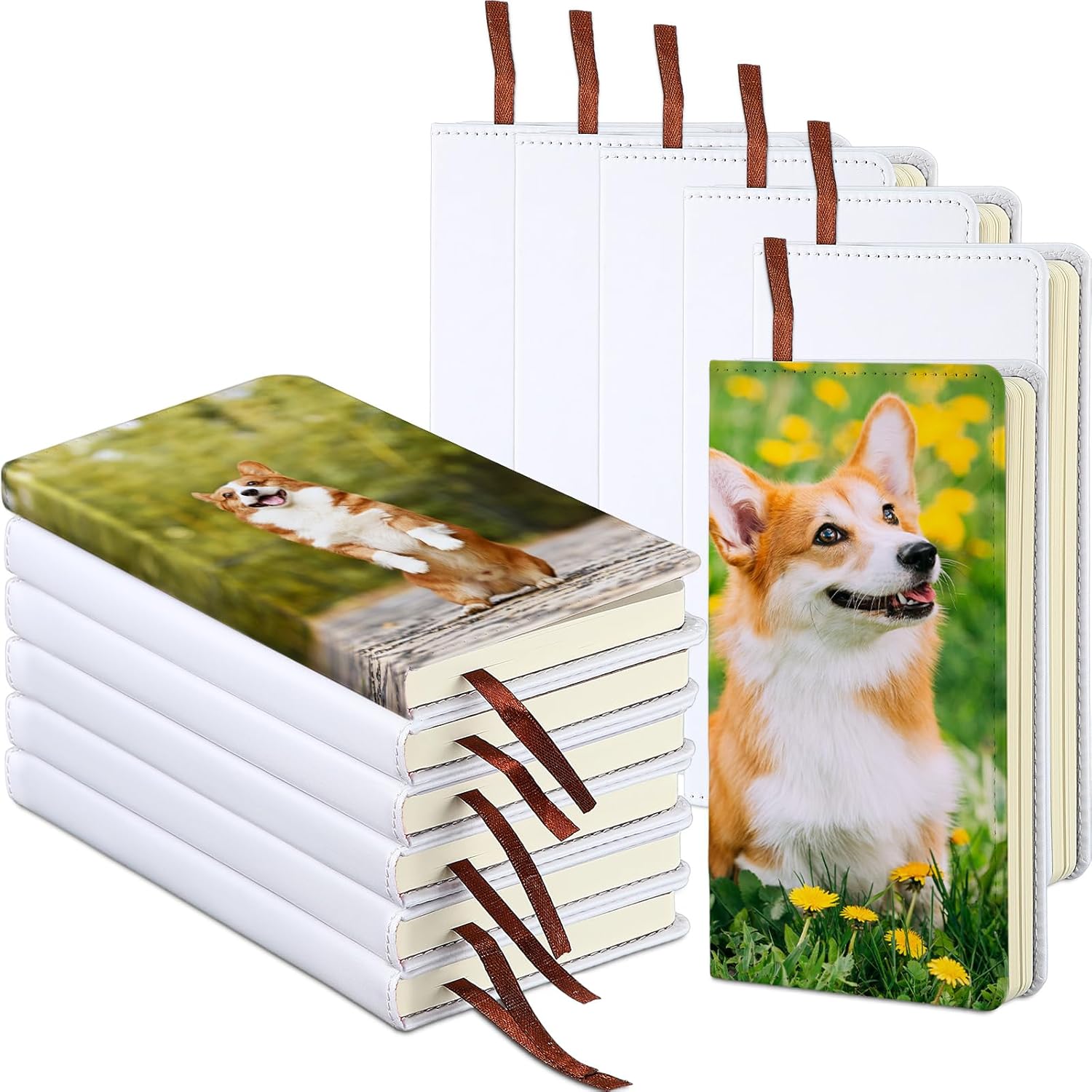 4 Pack A6 Sublimation Notebooks - 200 Page Blank Journals For DIY Customization