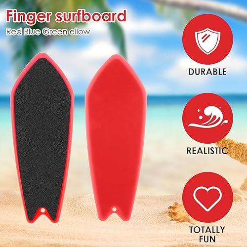 Miniatura 4 de ABEILLO Paquete de 4 tablas de surf con dedos, juguetes mejorados para surf de viento, mini tablas de surf para dedos, surf el viento, tabla de surf