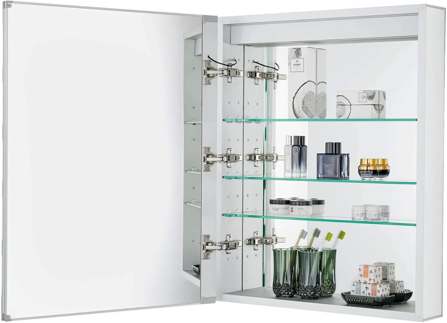 Onе-Dау Sаlе: Uр tо 70% оƒƒ Bathroom Medicine Cabinet, Aluminum, Recessed/Surface Mount, Mirrored w/LED (24)