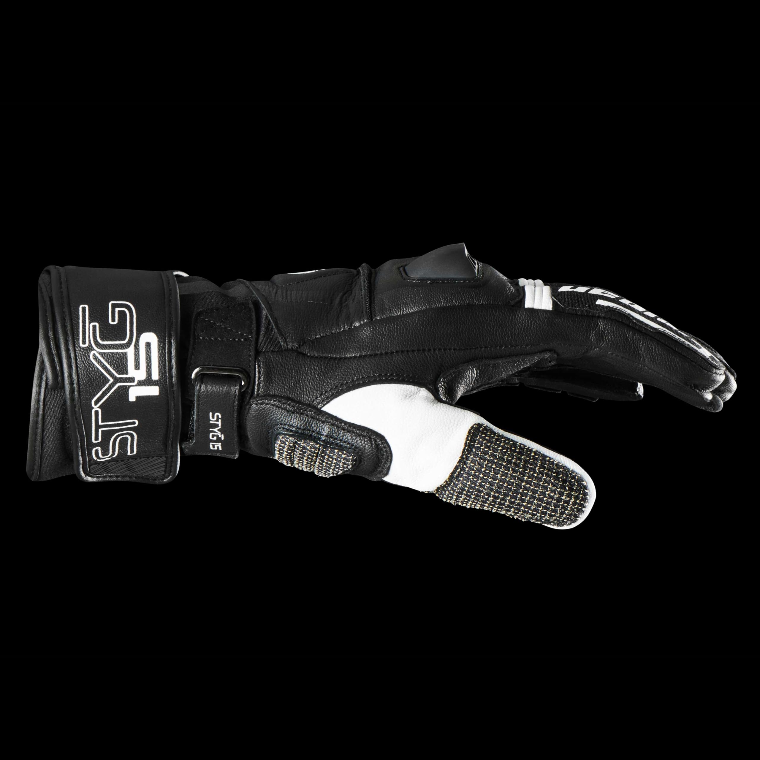Furygan STYG15 - Guantes de Moto Racing para Hombre, aerodinámica, Piel de Canguro, D3O, Ajuste, ventilación, Estilo - tecnología de Punta