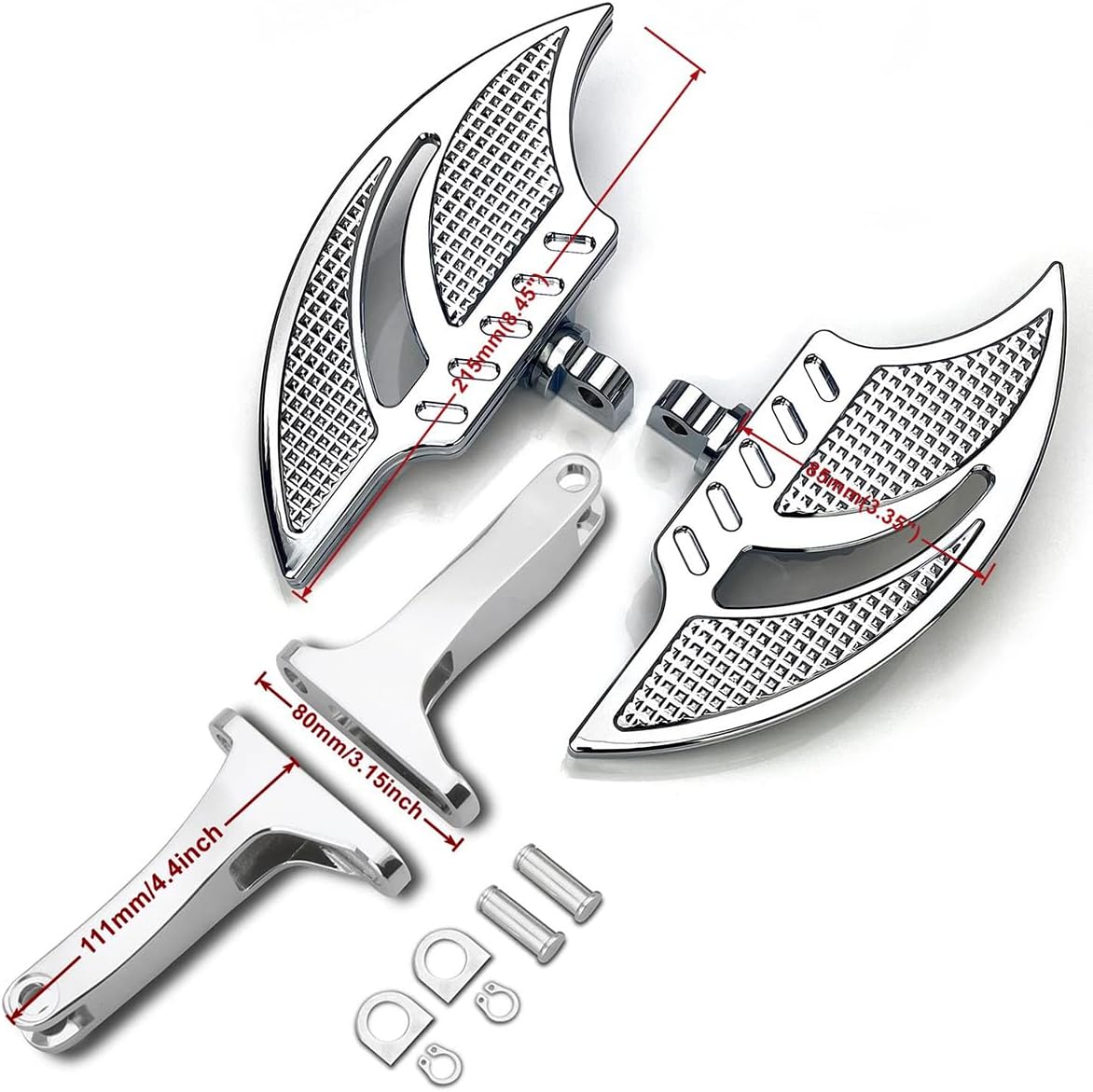 Happy-Motor Chrome Blade Rider Passenger Floorboards Touring Street Glide Flhx Fltr For Harley Fltrx Electra Glide Flht Softail Slim Fls 1980-2020