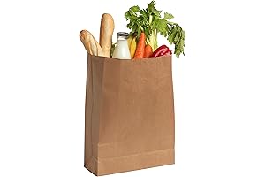 57 Lbs Kraft Brown Grocery Bags (25 pcs)