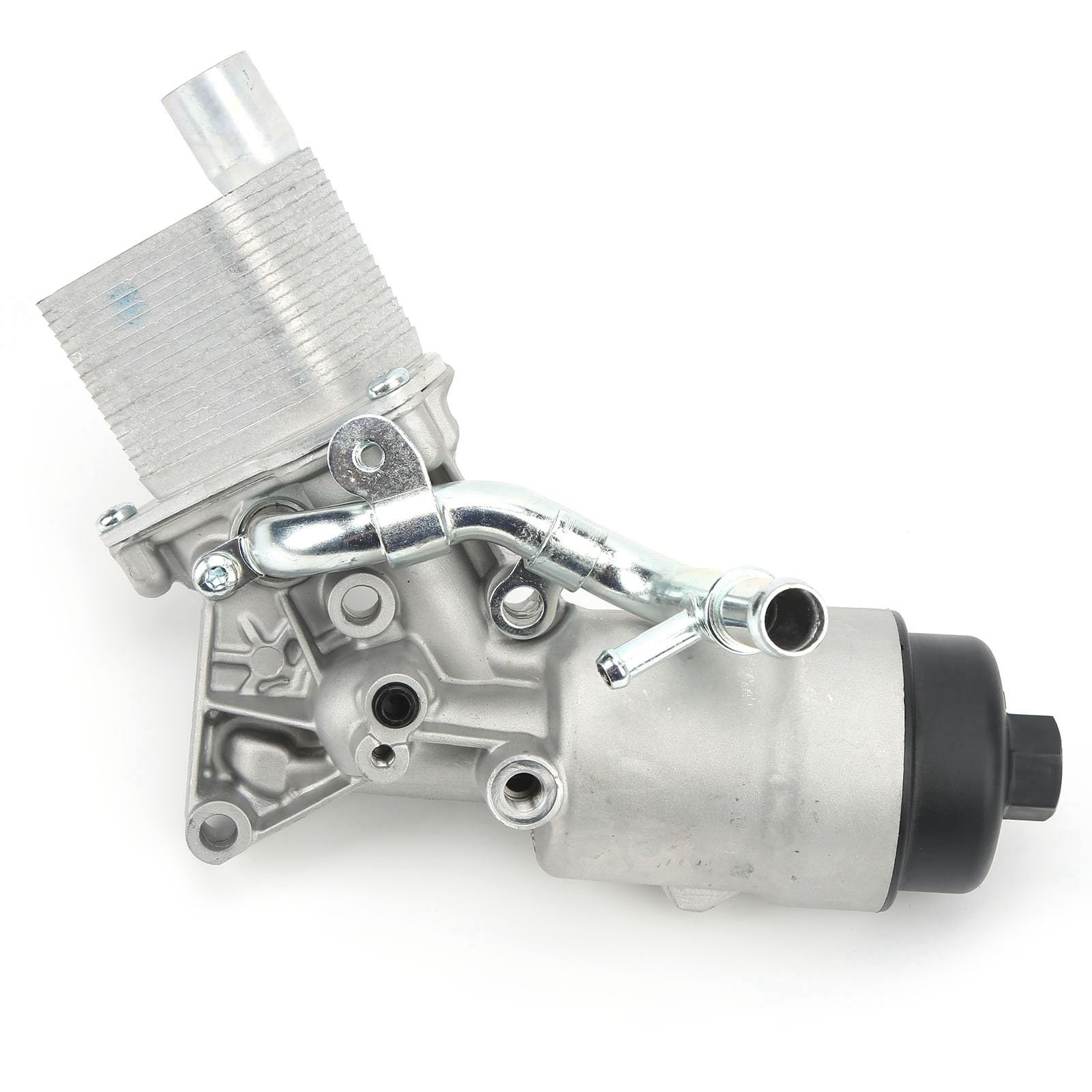 Aramox Boîtier de Filtre de Refroidisseur d'Huile Moteur, Remplacement en Métal pour, Protège le Filtre à Huile, Installation Facile pour les Modèles Turbocompressés