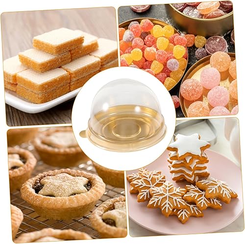 Miniatura 9 de Didiseaon Cajas pequeñas ligeras para tartas, contenedores de mousse, suministros de panadería, cajas de magdalenas a granel