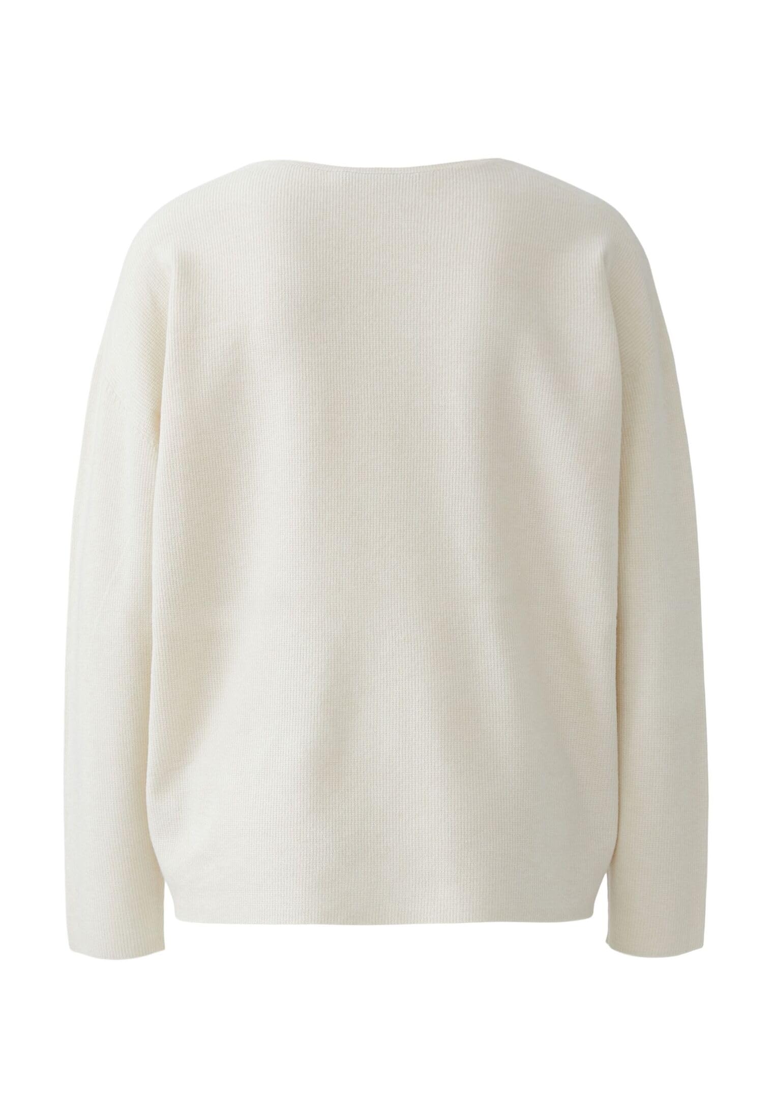Oui Damen Pullover FREYJA Viskosemischung oversized geschnitten Uni