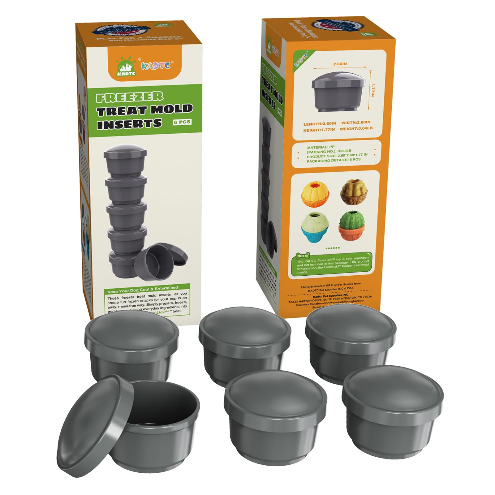 Amazon.com : KADTC Dog Lick Toy Freezer Treat Inserts (6-Pack