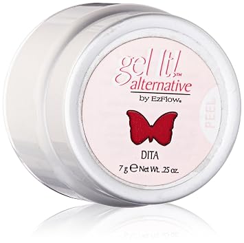 EZ Flow Gel It Alternative Soak Off Gel Dita Creme Polish, 0.25 Ounce