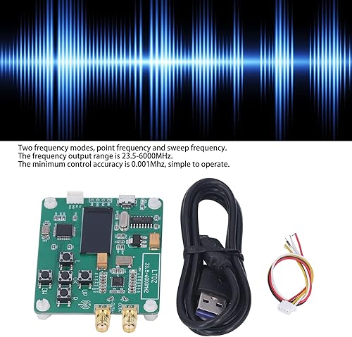 Miniatura 3 de Frecuencia del punto del tablero del generador de la fuente del módulo de fuente del RF y frecuencia de barrido USB 5V accionado