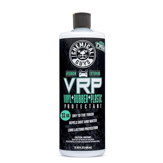 Chemical Guys VRP, New Car Scent - Vinyl, Rubber and Plastic Protectant, Super Shine Dressing for Tires, Trim and More, Safe for Cars, Trucks, SUVs, & More (32 Fl oz) - TVD12132