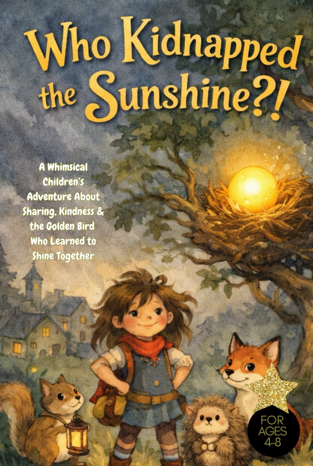Who Kidnapped the Sunshine?!: A Whimsical Children’s Adventure About Sharing, Kindness & the Golden Bird Who Learned to Shine Together For Ages 4-8, bedtime story kindness, social emotional learning