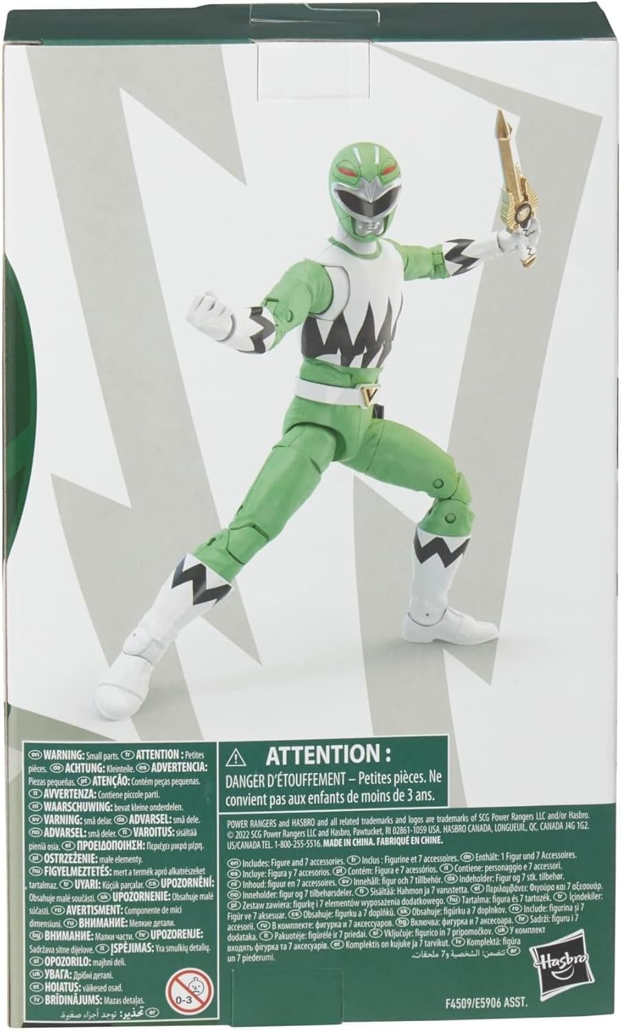 Power Rangers Lightning Collection Lost Galaxy 15 cm Green Ranger Premium Figure Collectable and Accessories, Multi