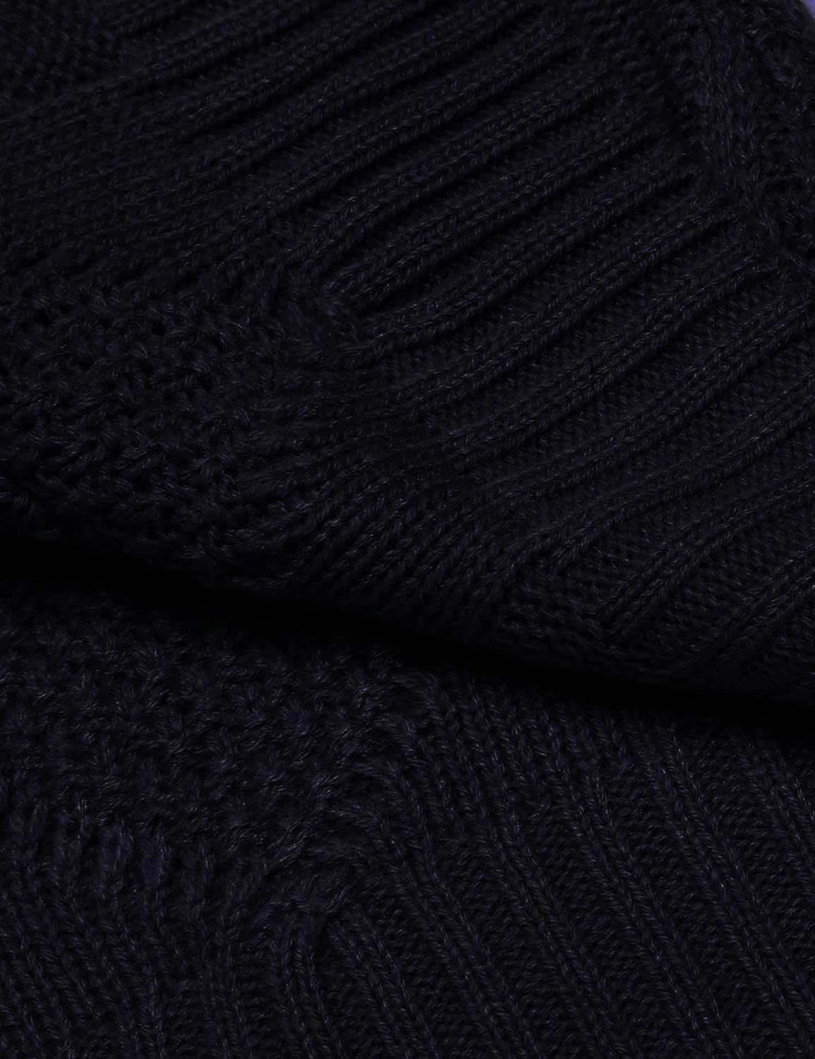 COOFANDY Mens Shawl Collar Cardigan Sweater Slim Fit Button Down Cable Knitted Sweater with Pockets - Image 8