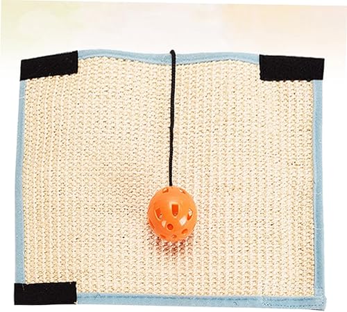 Miniatura 2 de POPETPOP Práctico gato Rascador Pad juguete sisal bola redonda decoración muebles sofá mesa protector Mat para gatos