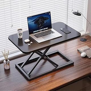 MengAiGu Folding Lift Table, Tabletop Type, Elevating Desk, Table, Standing Desk, PC Desk, Height Adjustable, Desktop Table for Computers, Sitting Standing, Load Capacity 66.1 lbs 30 kg,