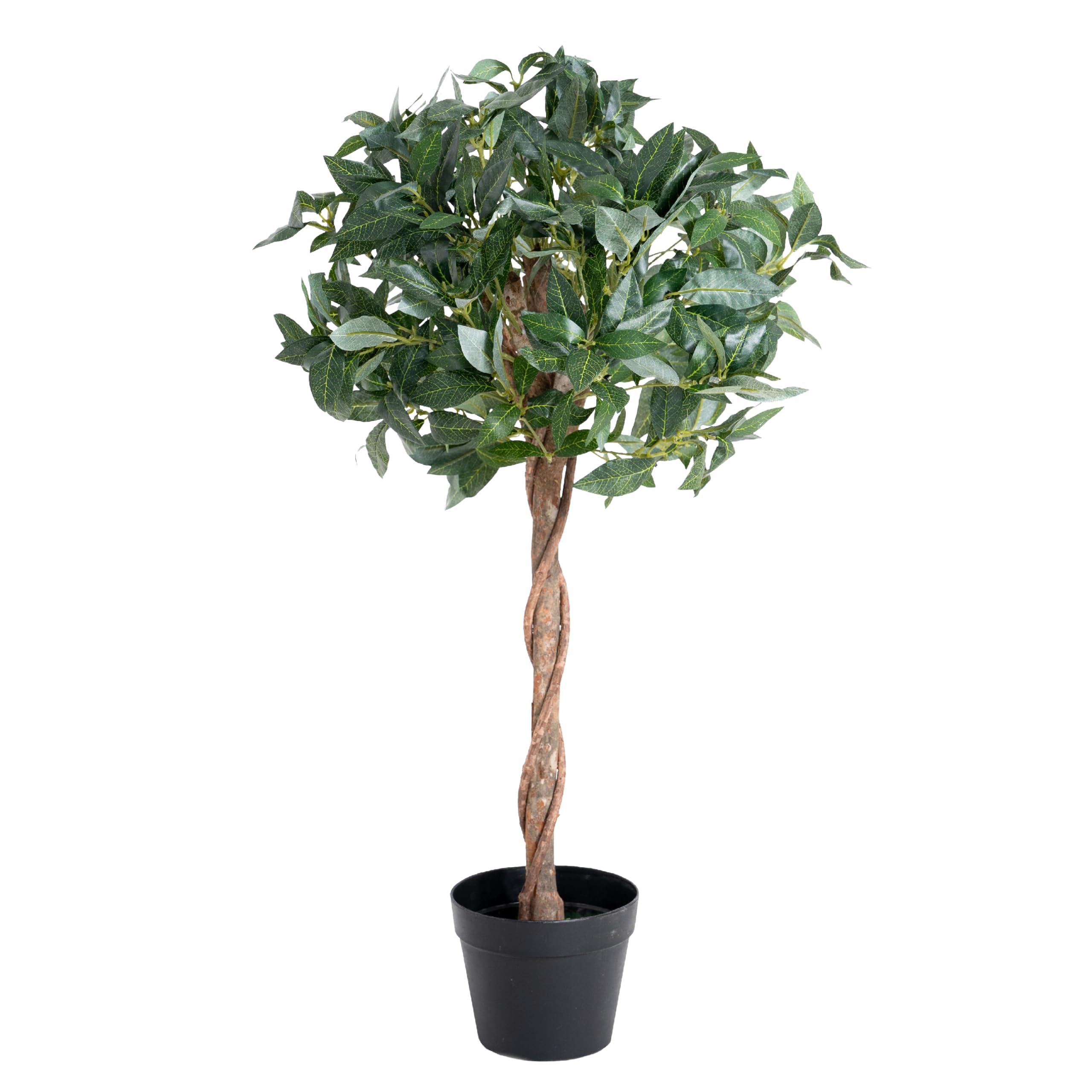Blooming Artificial - Artificial Bay Tree in Pot for Garden, Home, and Office, Year Round Decorative Foliage, UV and Water Resistant (Green) (90cm)