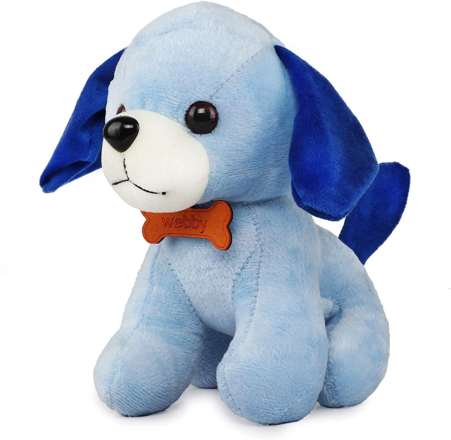 - Soft Animal Plush Standing Dog Toy 20cm, Blue