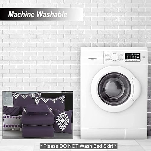 Miniatura 7 de MERRY HOME Juego de edredón de cama  Juego de edredón tamaño California King (400 GSM), juego de edredón de 7 piezas, suave y cómodo para todas las