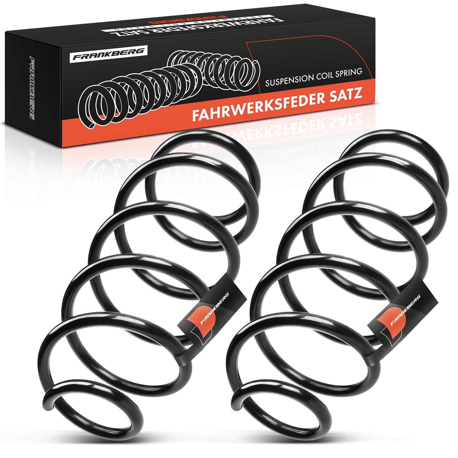 Frankberg 2x Coil Spring Front axle Compatible with Convertible City-Coupe 450 2001-2004 Fortwo Convertible Coupe 450 2006-2007