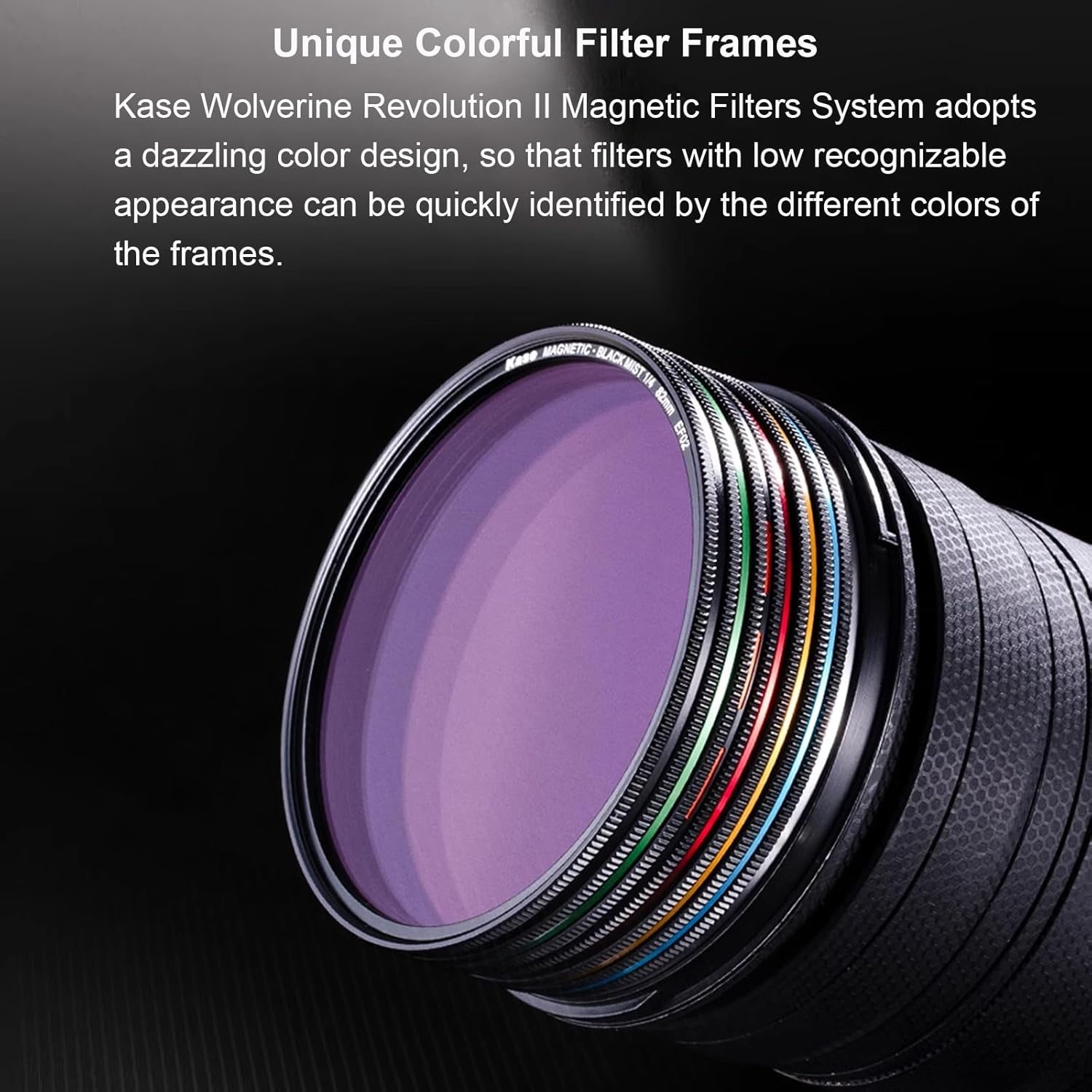 Kase 77mm Wolverine Revolution Plus Magnetic CPL Circular Polarizer Filter with Inlaid Adapter Ring, Shockproof Tempered Optical Glass & Ultra-Low Reflectivity 0.1%