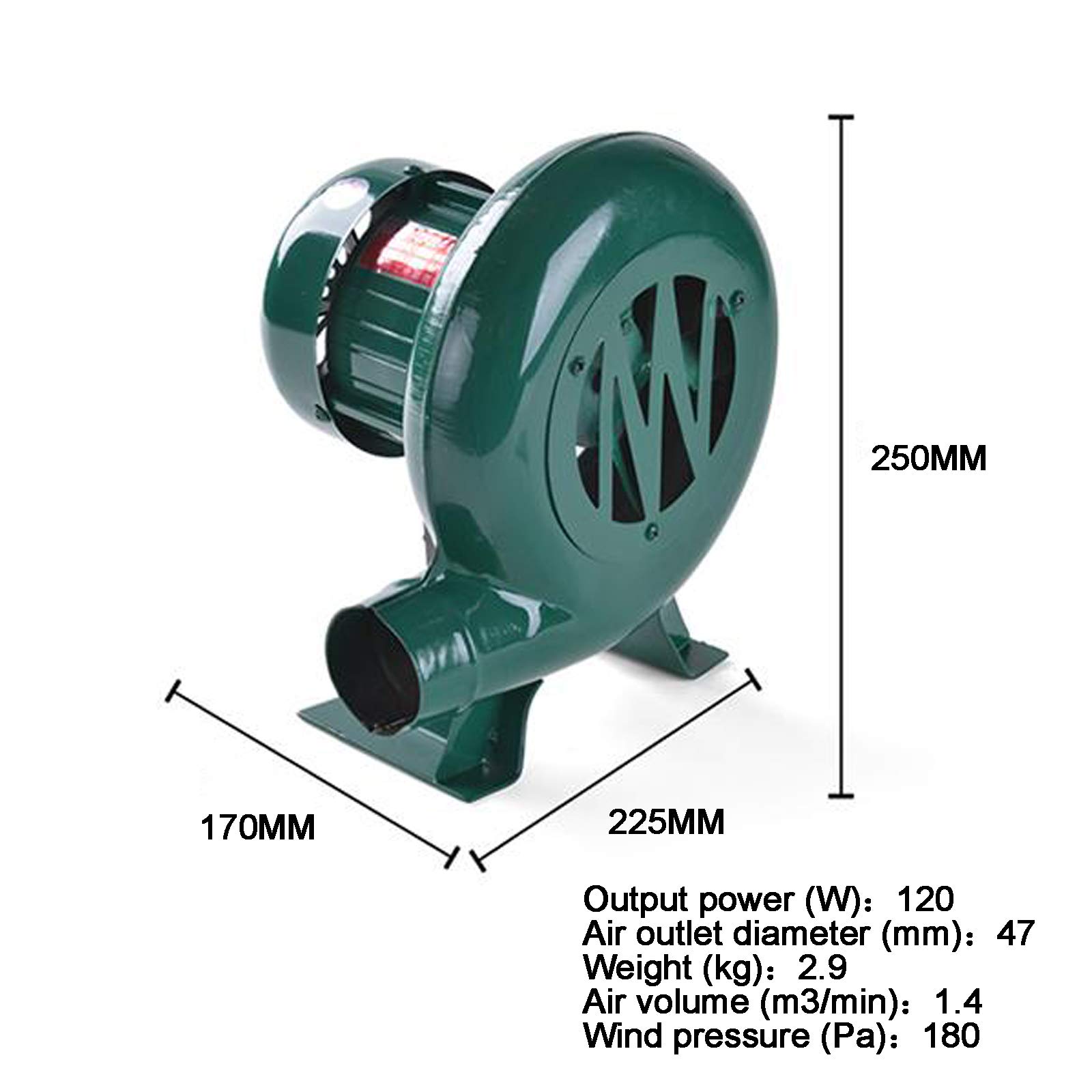 Ventilatore Elettrico della forgia del fabbro, Ventilatore Elettrico del Camino del Ventilatore del Camino 220V, per Il Campeggio/Picnic/attività all'aperto