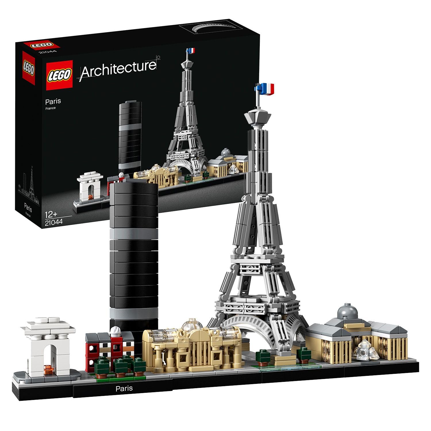 LEGOArchitecture Paris Model Building Set for Adults with Eiffel Tower and The Louvre Model, Skyline Collection, Office Home Décor, Collectible Gift Idea for Women, Men, Her or Him 21044