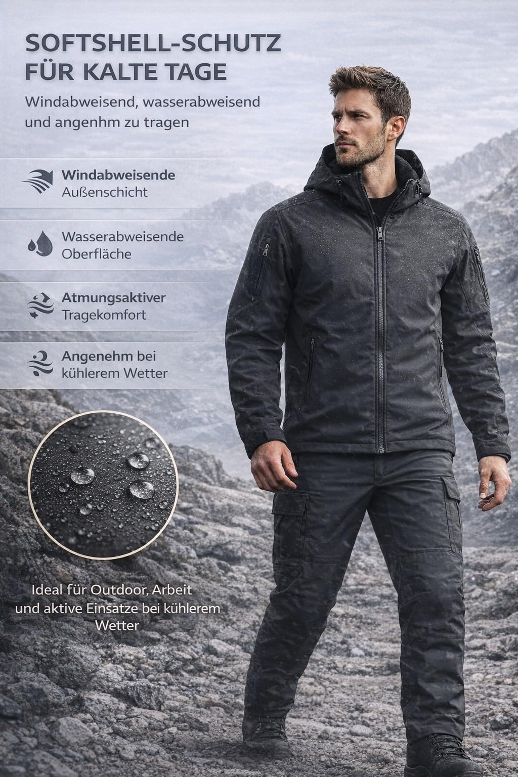 Militärische Taktische Herren-Kampfuniform wasserdichte Armee-Kampfanzug-Sets Camouflage Softshell-Jacken-Hosen Jagdkleidung