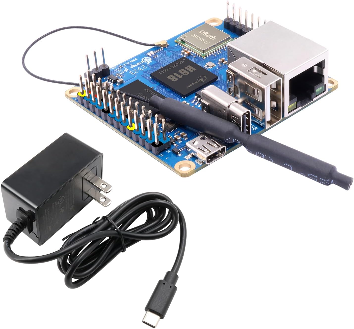 Zero 3 1.5G Allwinner H618 LPDDR4 Quad Core 64 Bit Single Board Computer, Support 4K Display WiFi Bluetooth (Zero 3 1.5G)