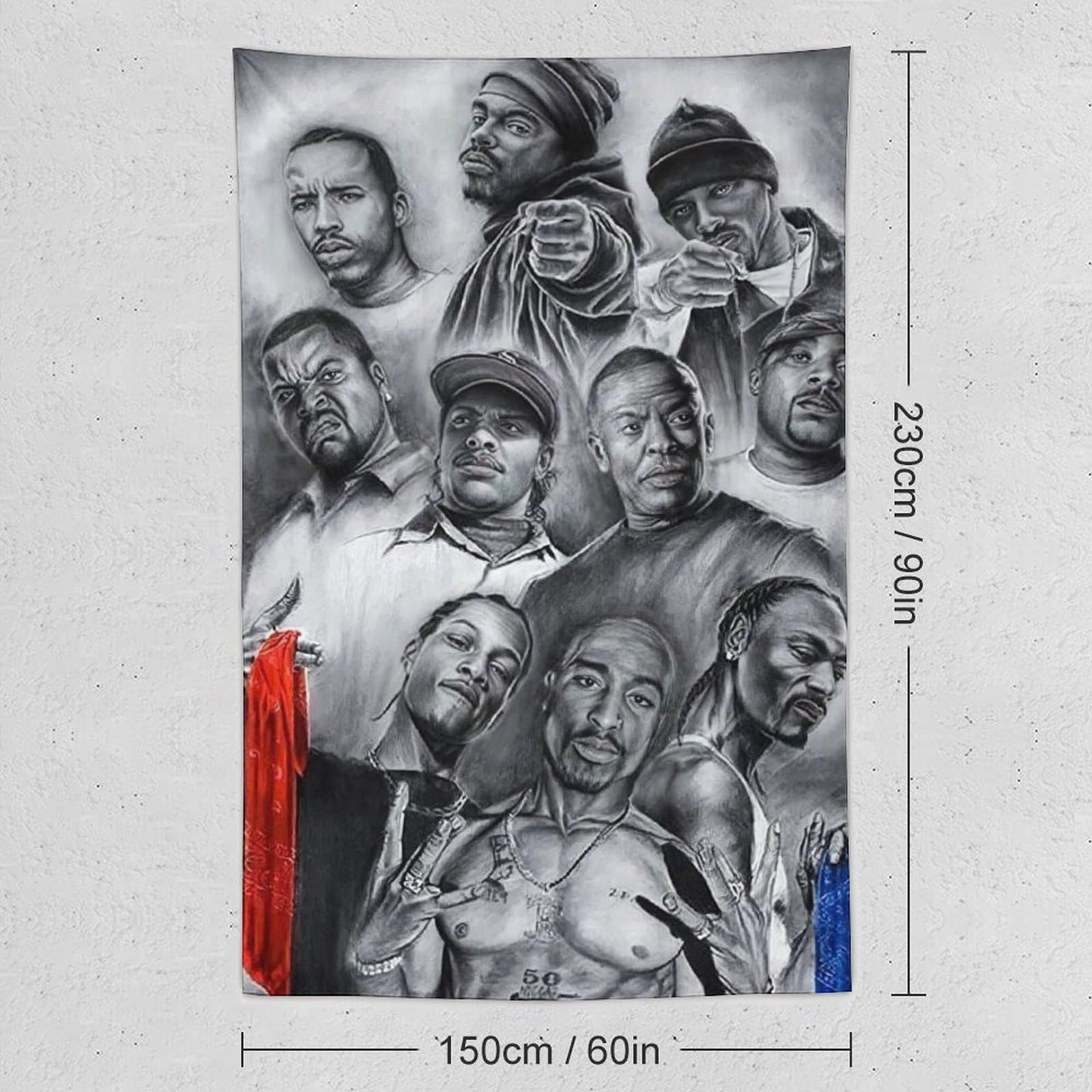 Poster da parete con cantante rap hip hop e stelle (29), decorazione per la casa, decorazione per la casa, 152,4 x 228,6 cm