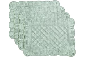 Quilted Placemats Set of 4 For Kitchen Table
