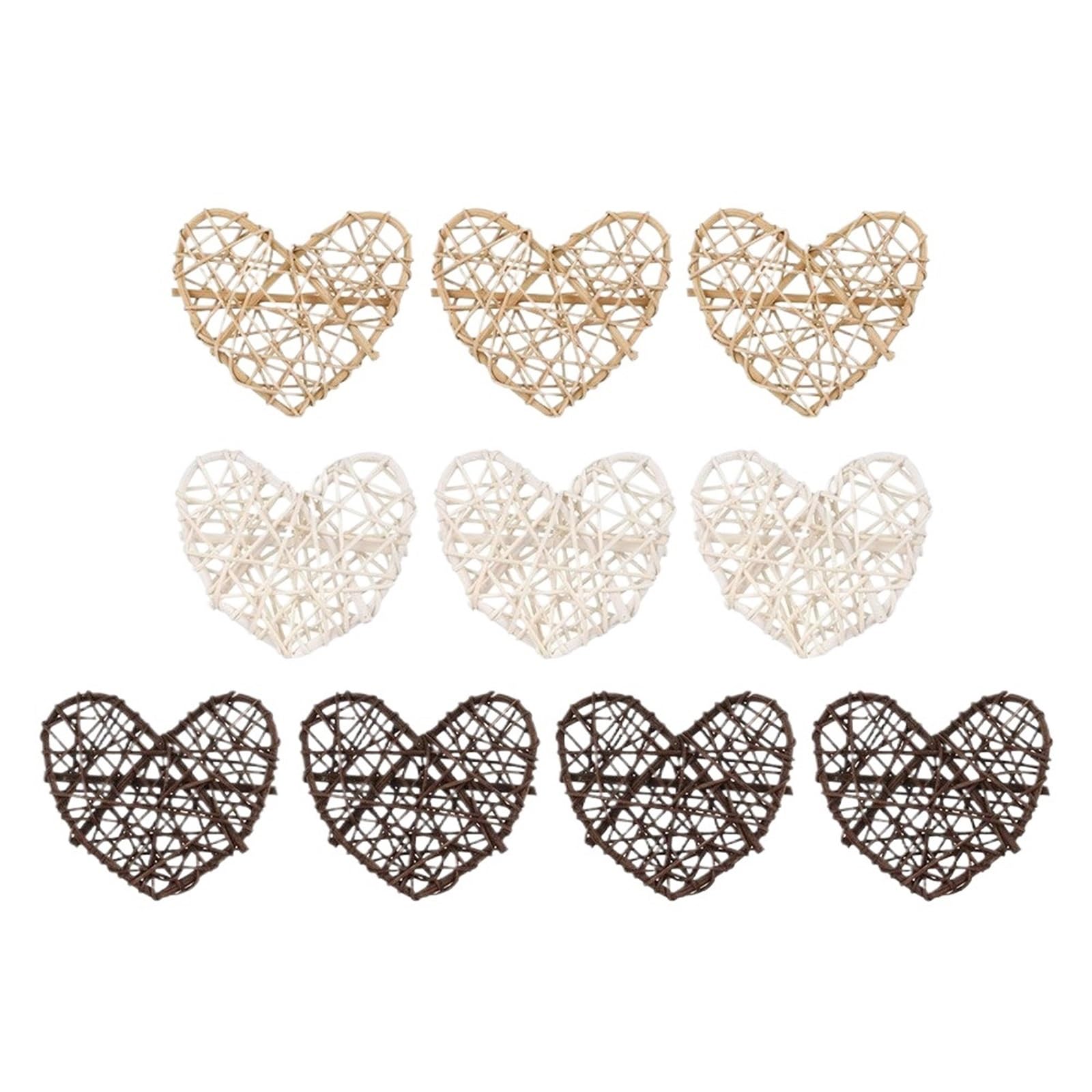 ZUXWUX 10PCS Wood Rattan Balls Holiday Home Decorations Party Supplies