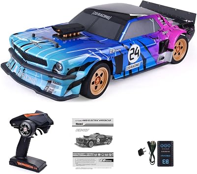 Racing EX07 1/7 RC Sports Car Electric Remote Control Car 4082 Brushless Motor Light System Alloy Shock Absorber