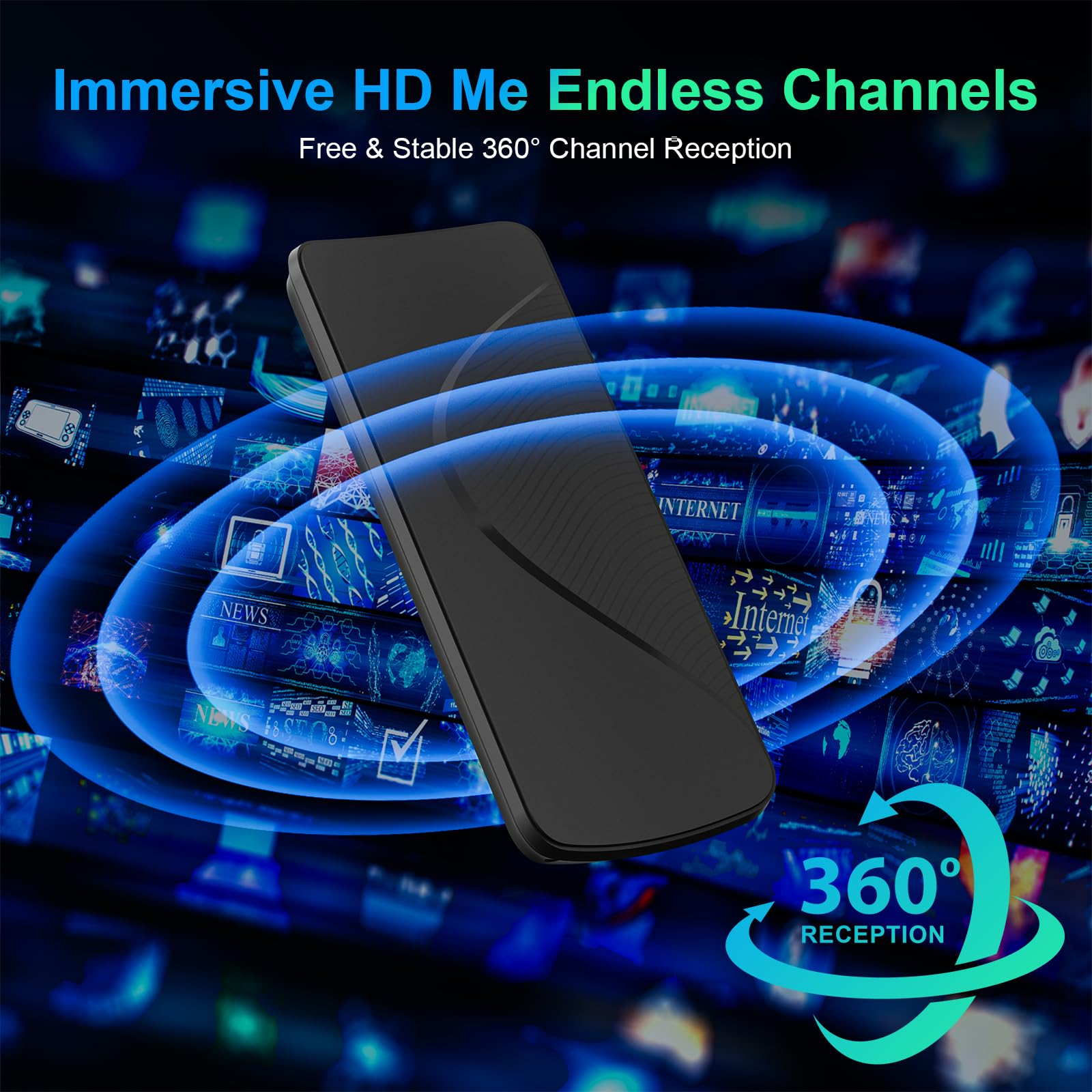 Antenna TV per canali locali con amplificatore,2026 Indoor TV Anntena