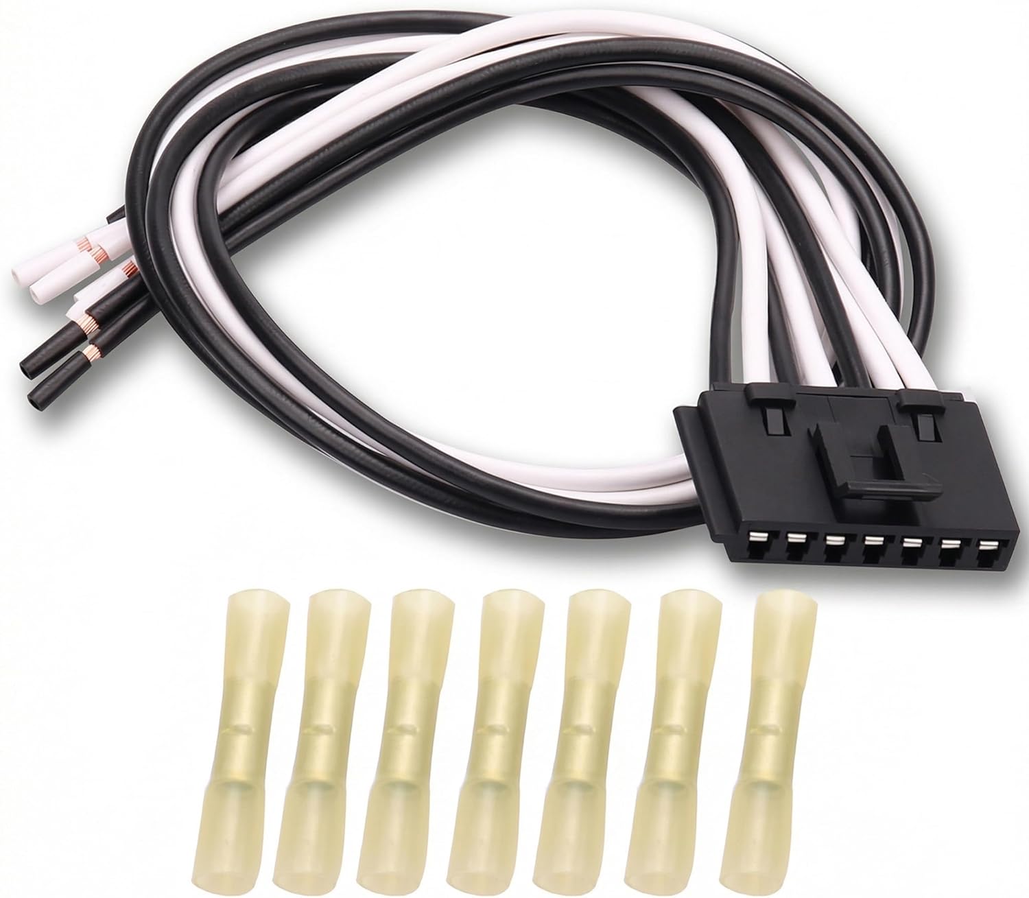 HOPUT 7-Wire Blower Motor Resistor Connector Pigtail