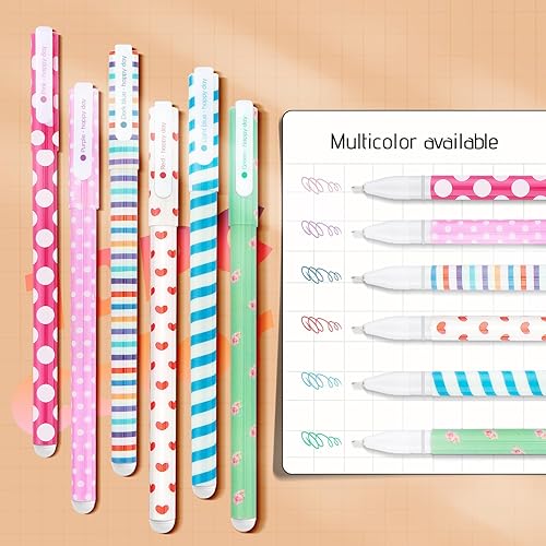 Miniatura 4 de 10 bolígrafos de colores, bonitos bolígrafos para niñas, 10 bolígrafos kawaii, juego de bolígrafos de punta fina para niños, niñas, estudiantes,