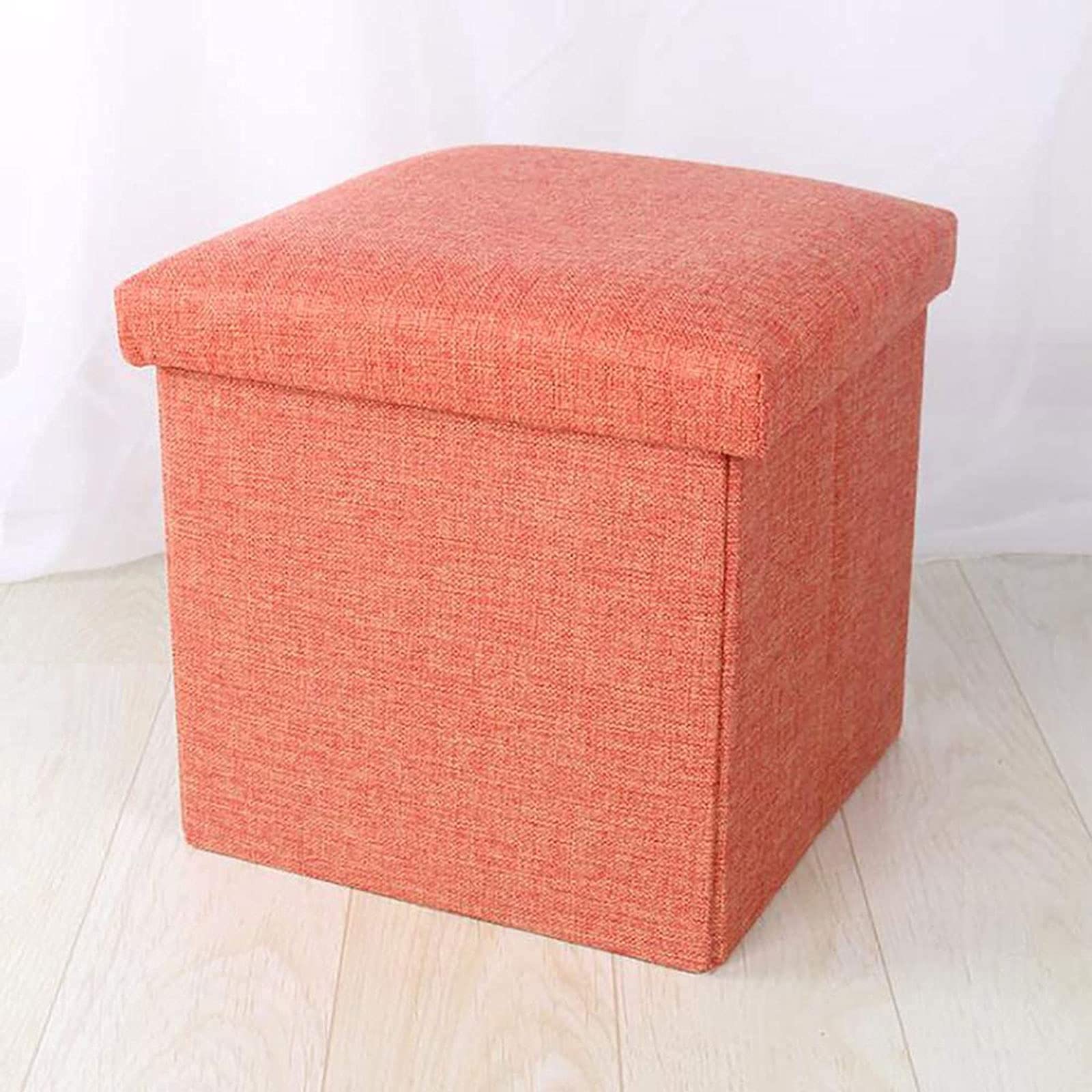 Repose-pieds avec rangement cube pliable C 30x30 cm pouf coffre gain de place supportant 150 kg