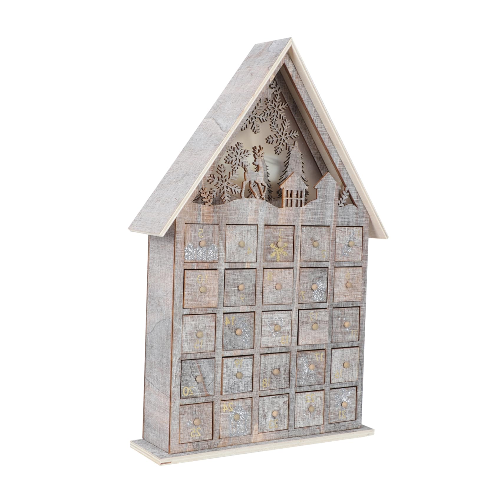 Ornement de Noël en bois lumineux à offrir pour décorer la maison en hiver