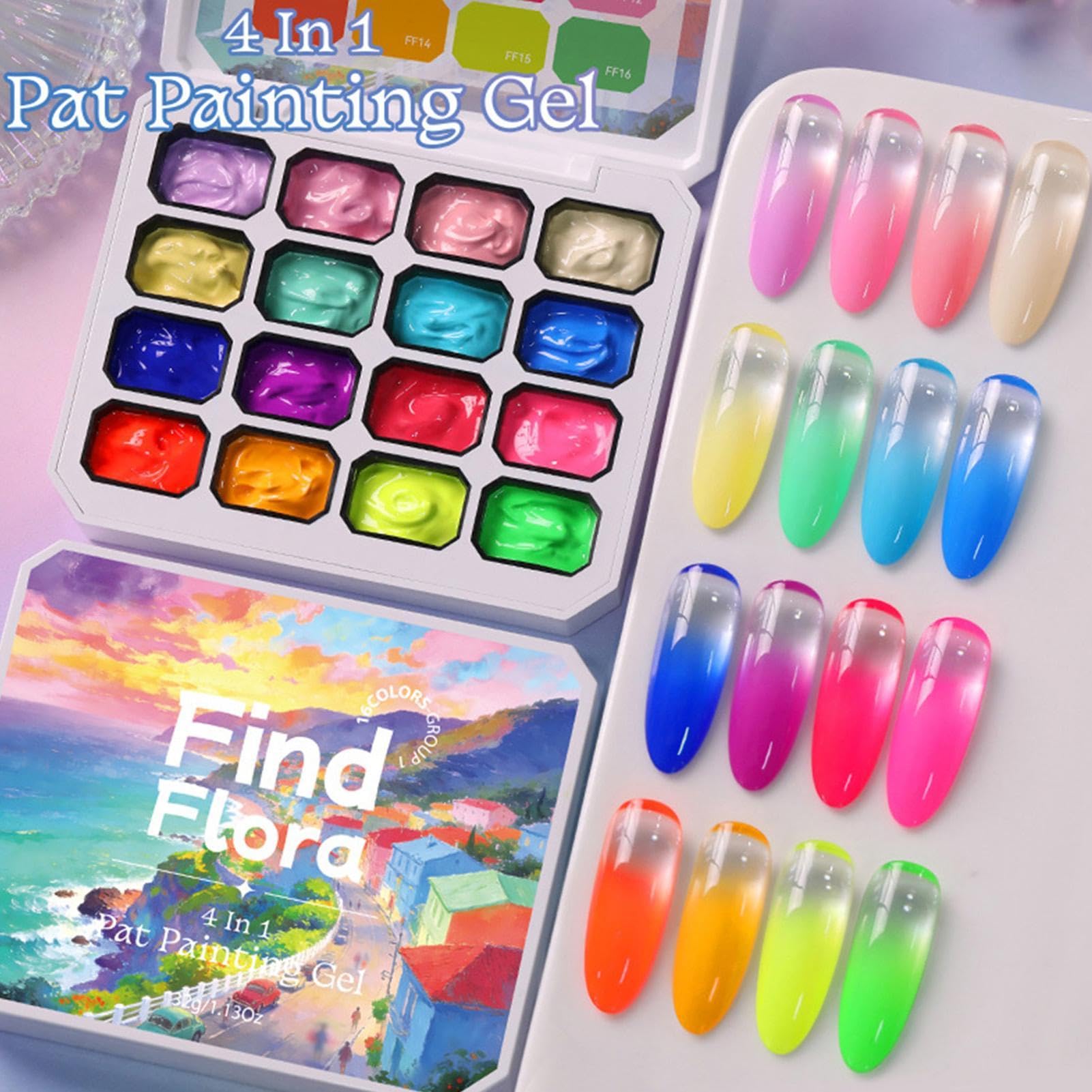 Smalto Gel 16 Colori per Manicure Gel