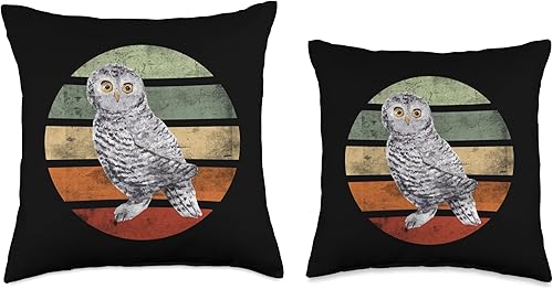 Miniatura 3 de Kinder Owl Herren Gufo Damen Hibou Eule Vogel Búho Birds Uhu Friend - Almohada de piedra con diseño de búhos de granero, 16 x 16 pulgadas, multicolor