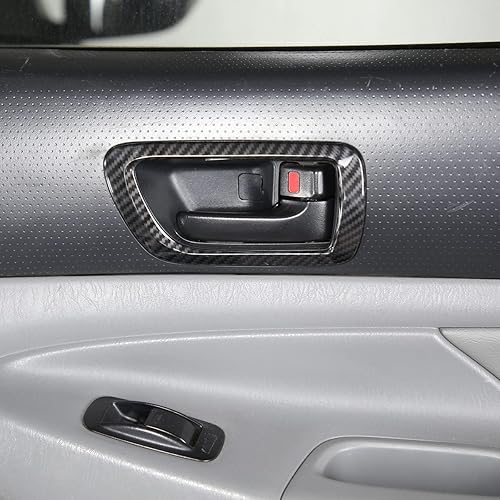 Miniatura 6 de PIUGILH Ajuste para Toyot*a Tacom*a 2005-2015 Marco de manija interior de puerta, ABS puerta interior agarre manija cubierta adhesivo embellecedor,