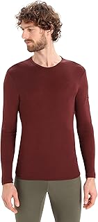 Icebreaker - Top de Peso Medio 175 Everyday para Hombre - Camiseta de Manga Larga con Cuello Redondo - Capa Base de 100% L...