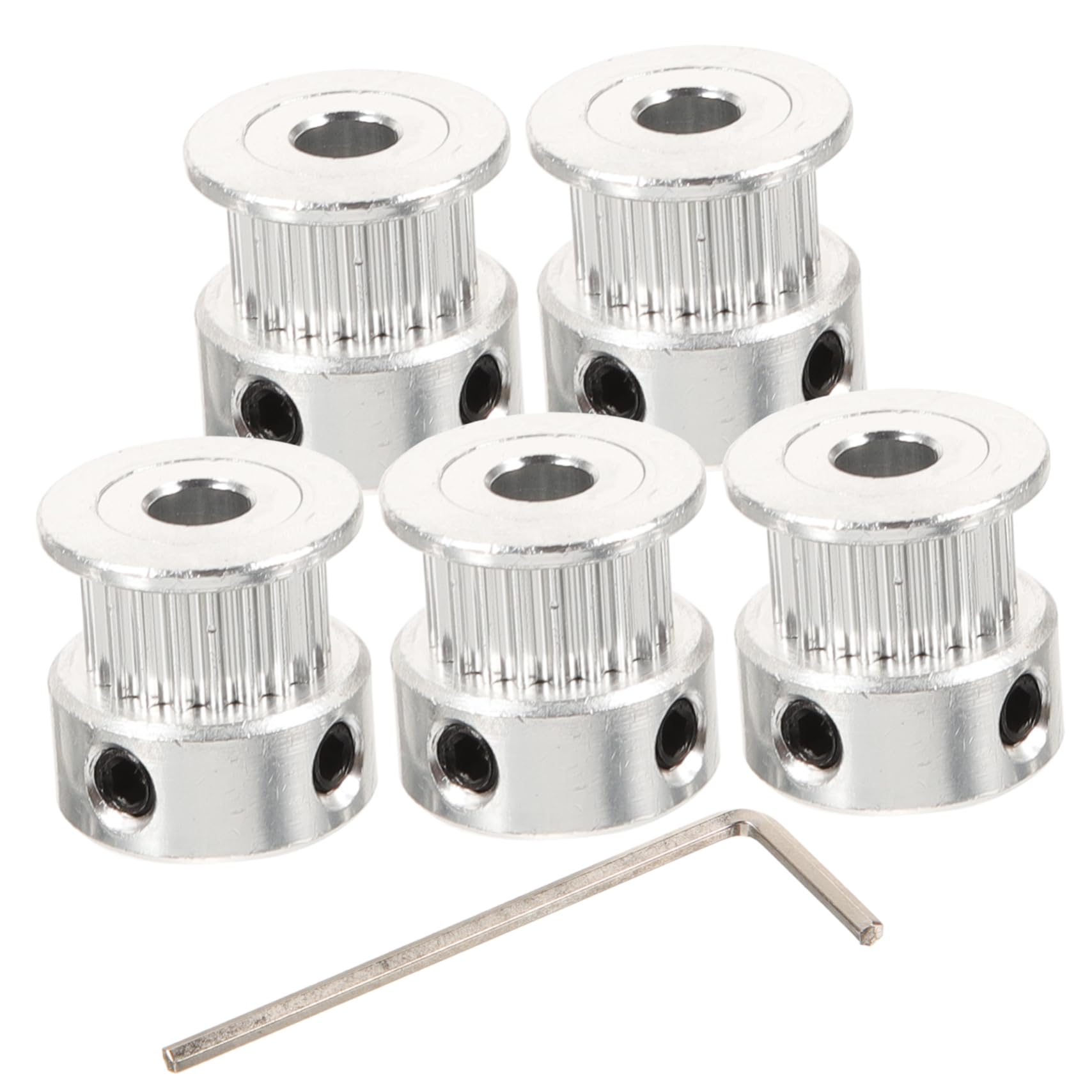 Polea de sincronización de aluminio Mobestech de 10 piezas para impresoras 3D Reprap 8