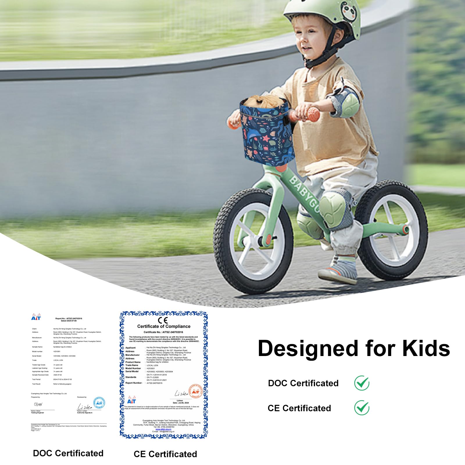 kinderfahrrad leon LOCAL LION Lenkertasche Fahrrad Kinder mit Schultergurte, Fahrradtasche Lenker für Mädchen Jungen, Fahrradkorb Kinder vorne, Lenkertasche Leuchtturm 362499 Kassette Volterra MTB Fullys Material:AUFKLEBER (selbstklebende PVC-Folie)